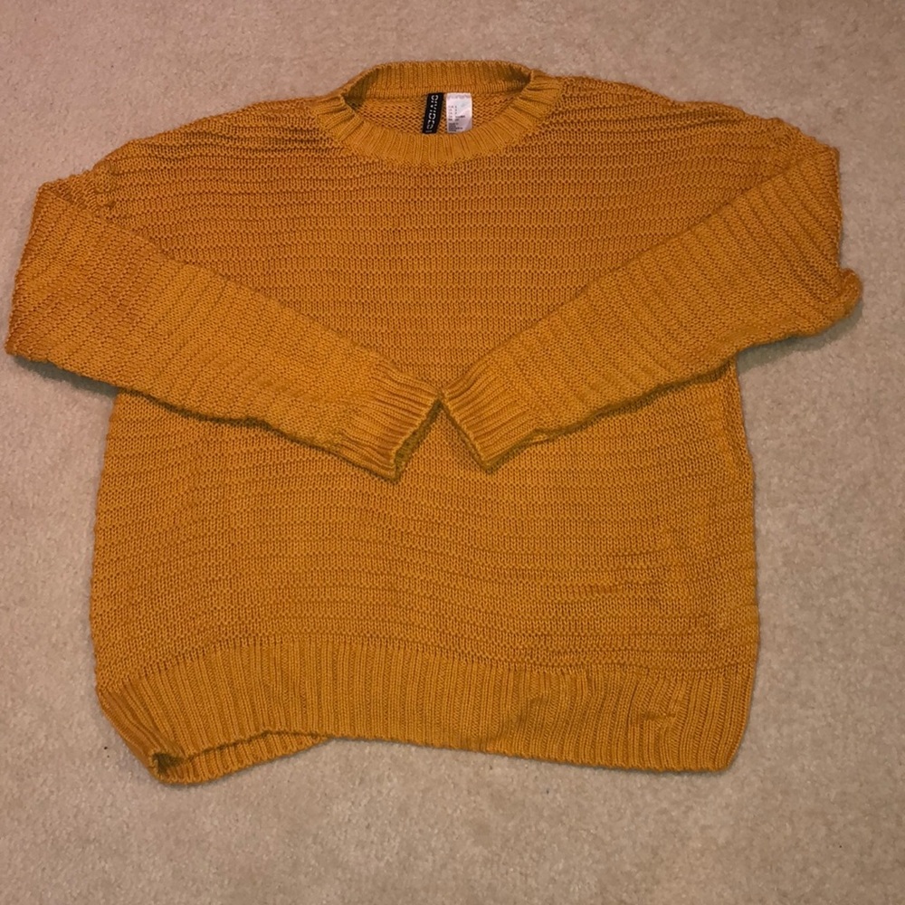 Oversized Sweater | Mustard